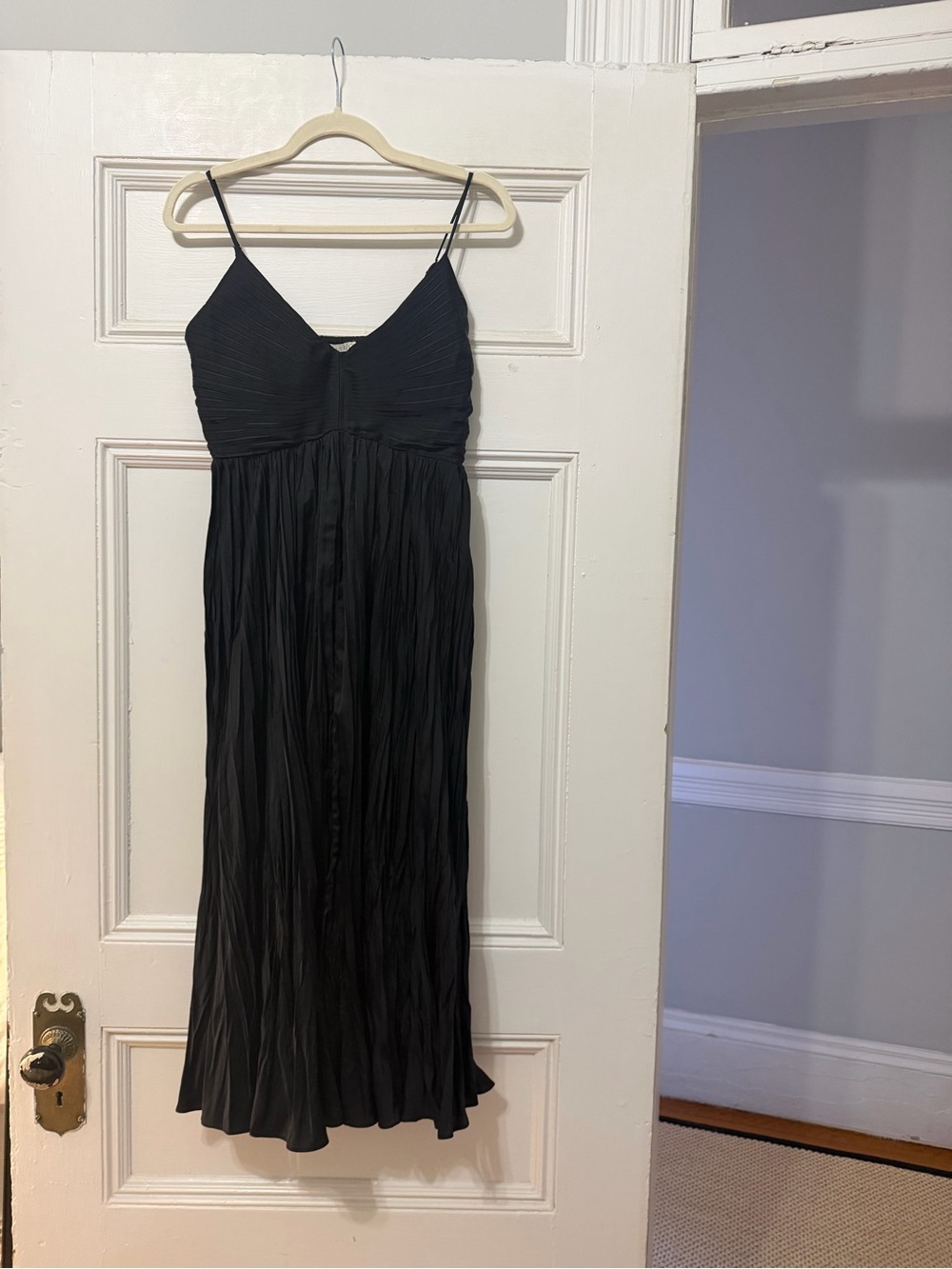 ASTR the Label Maeve Dress Black Spaghetti-Strap Maxi Dress